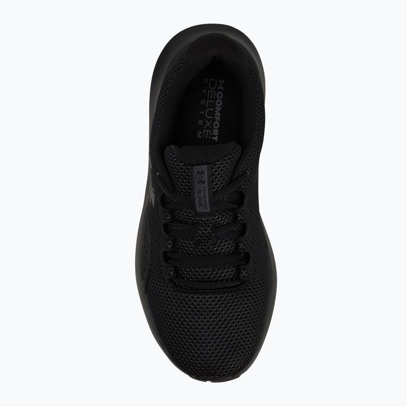 Under Armour Charged Surge 4 scarpe da corsa da donna nero/nero/nero 5