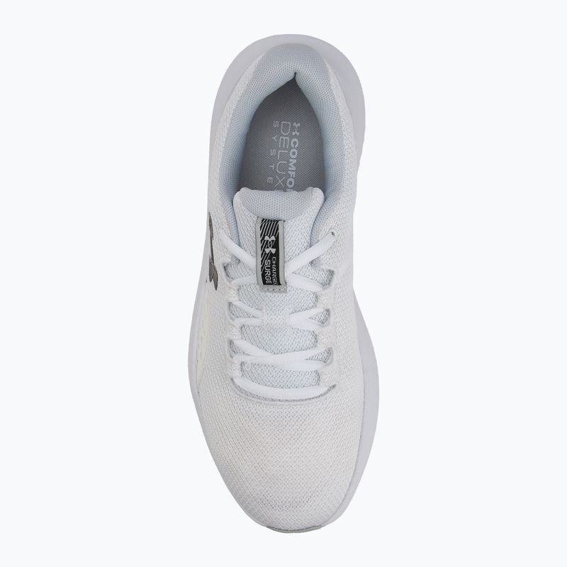 Under Armour Charged Surge 4 bianco/grigio aloide/nero scarpe da corsa da uomo 5