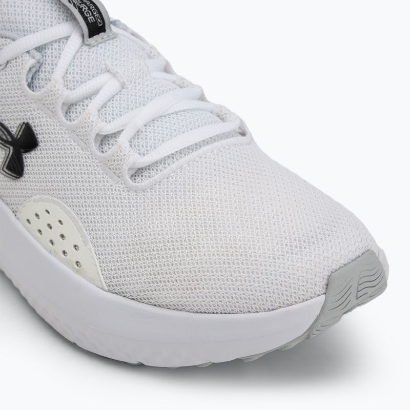 Under Armour Charged Surge 4 bianco/grigio aloide/nero scarpe da corsa da uomo 7