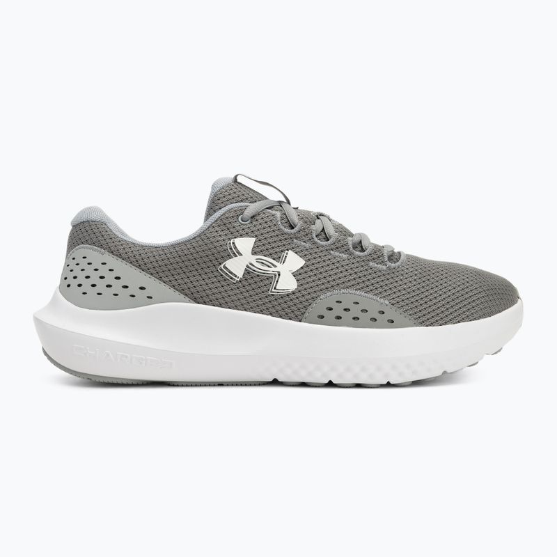 Under Armour Charged Surge 4 acciaio/mod grigio/bianco scarpe da corsa da uomo 2