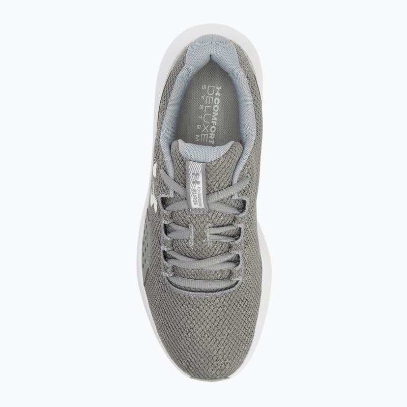 Under Armour Charged Surge 4 acciaio/mod grigio/bianco scarpe da corsa da uomo 5