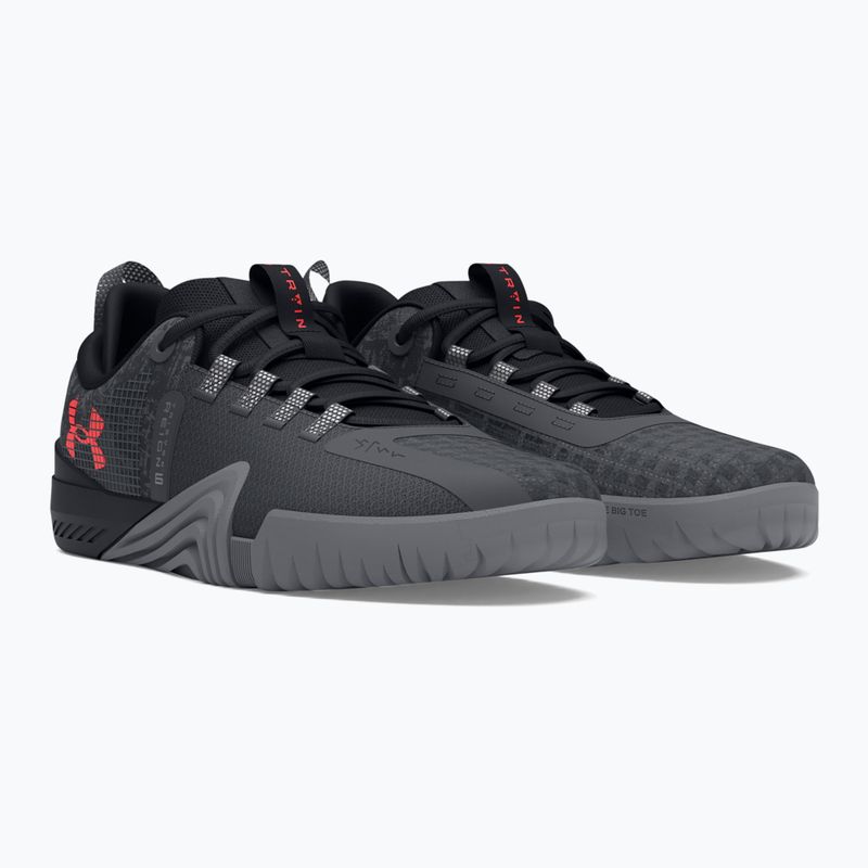 Under Armour scarpe da ginnastica da uomo TriBase Reign 6 gray void/pitch gray/rush red 7