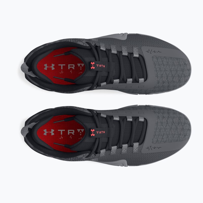 Under Armour scarpe da ginnastica da uomo TriBase Reign 6 gray void/pitch gray/rush red 10