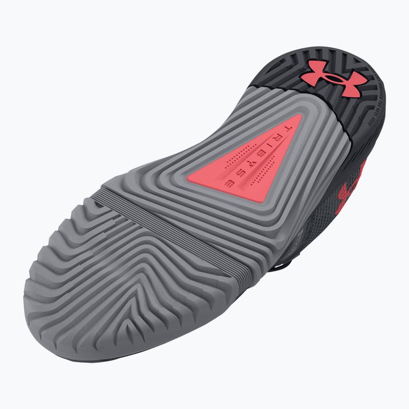 Under Armour scarpe da ginnastica da uomo TriBase Reign 6 gray void/pitch gray/rush red 11