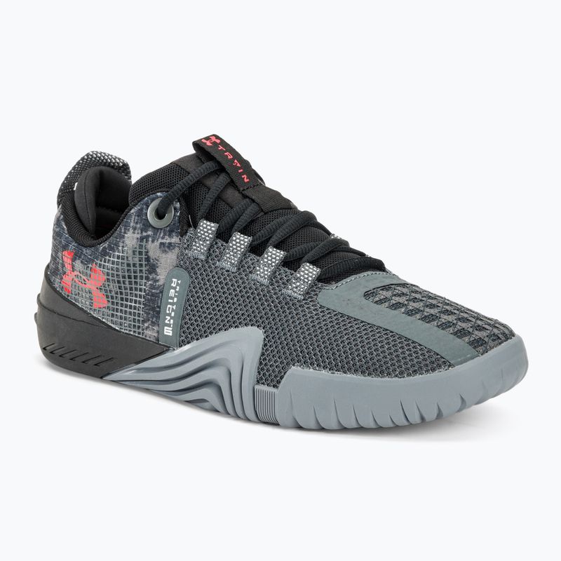 Under Armour scarpe da ginnastica da uomo TriBase Reign 6 gray void/pitch gray/rush red