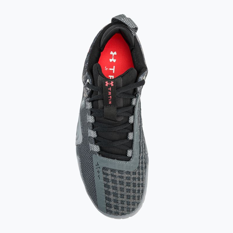 Under Armour scarpe da ginnastica da uomo TriBase Reign 6 gray void/pitch gray/rush red 6