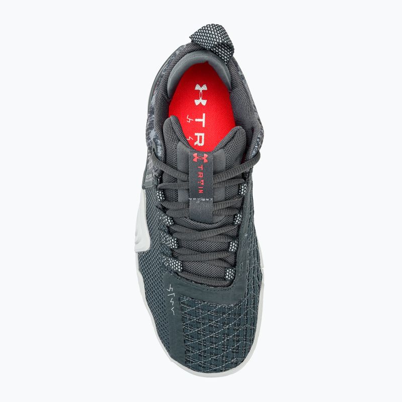 Under Armour scarpe da allenamento da donna TriBase Reign 6 pitch grey/gray void/rush red 5