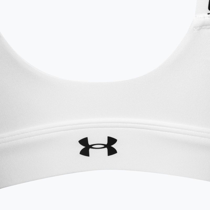 Reggiseno fitness Under Armour Infinity High Zip 2.0 bianco/nero 5