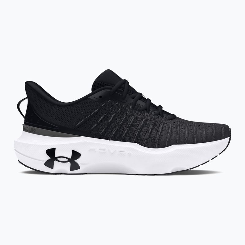 Scarpe da corsa da uomo Under Armour Infinite Elite nere/anthracite/castlerock 9