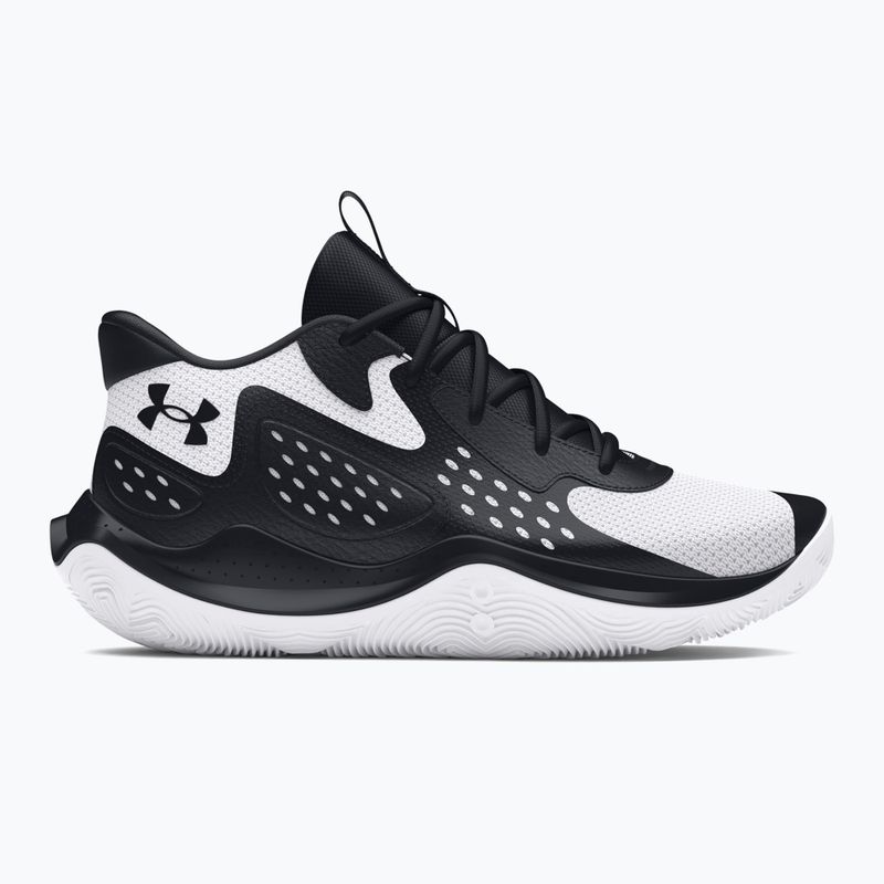 Scarpe da corsa da uomo Under Armour Infinite Pro bianche/nera/high vis yellow 9