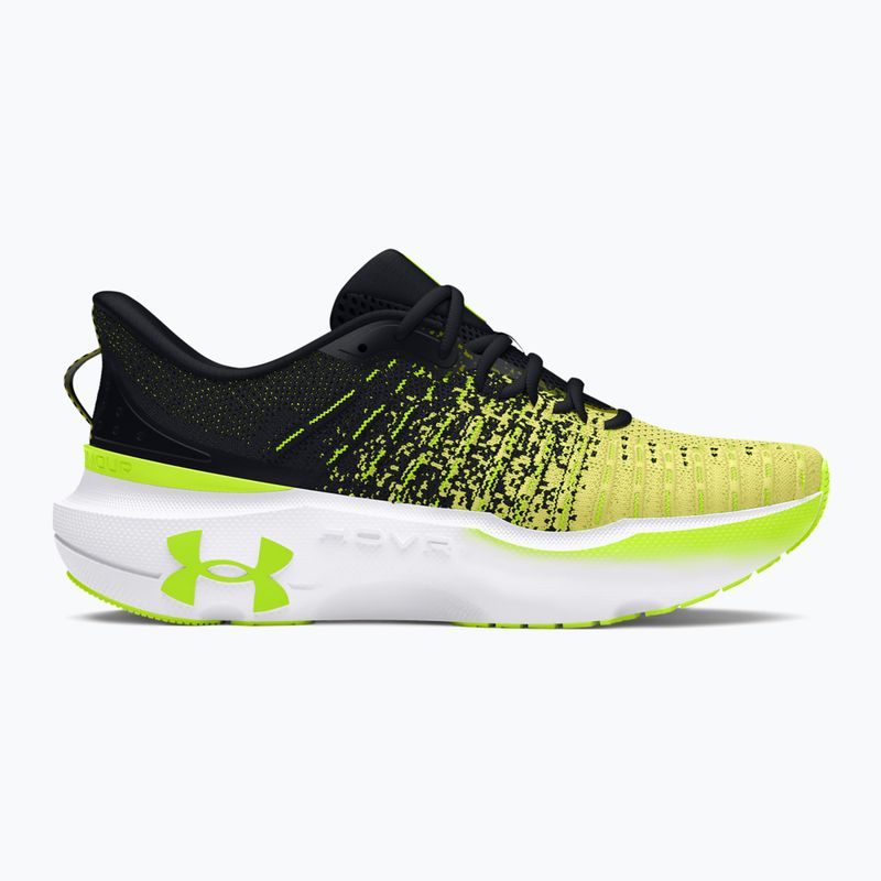 Scarpe da corsa da donna Under Armour Infinite Elite nere/sonic yellow/high vis yellow 8