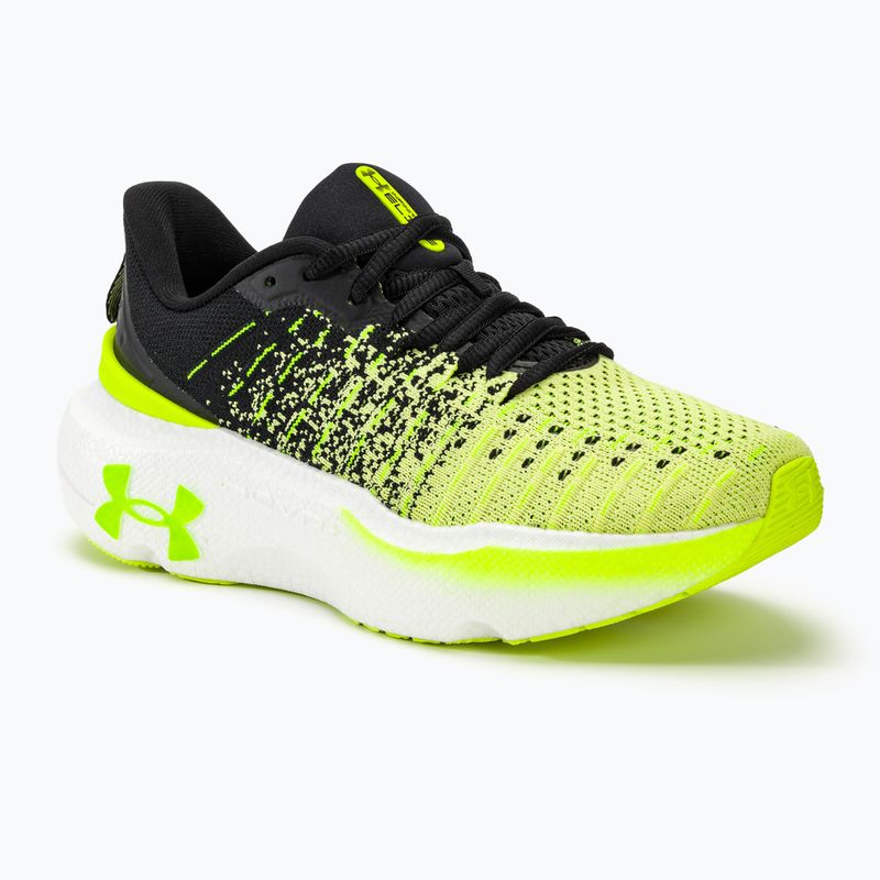 Scarpe da corsa da donna Under Armour Infinite Elite nere/sonic yellow/high vis yellow