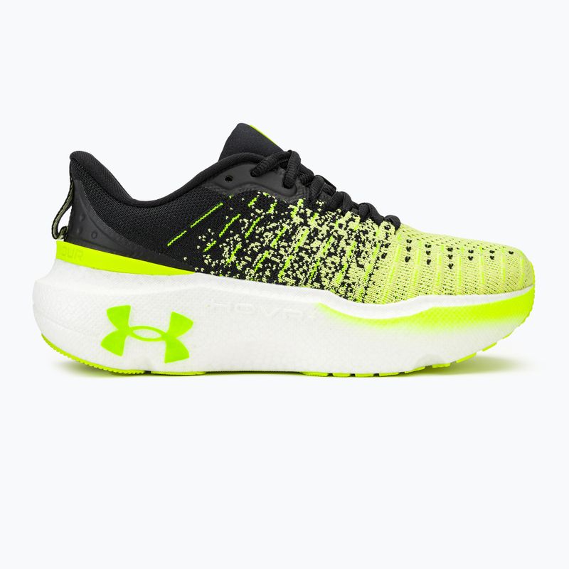 Scarpe da corsa da donna Under Armour Infinite Elite nere/sonic yellow/high vis yellow 2