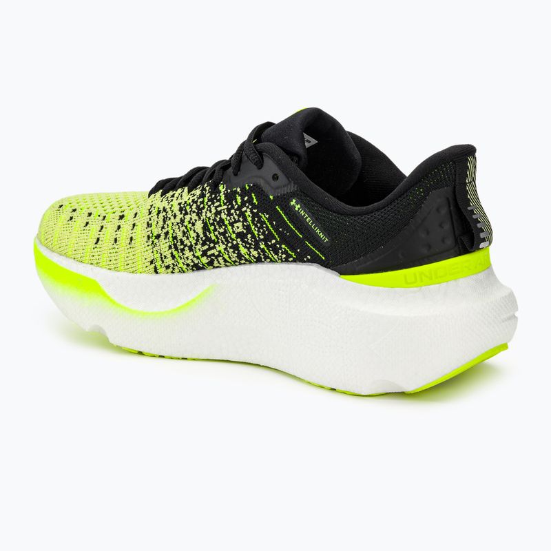 Scarpe da corsa da donna Under Armour Infinite Elite nere/sonic yellow/high vis yellow 3