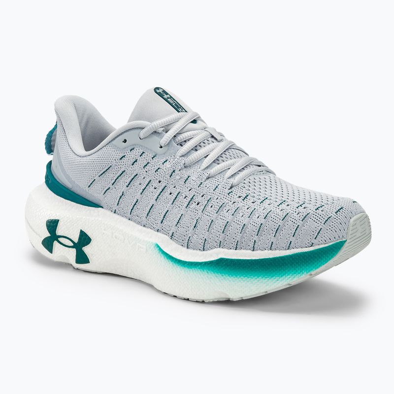 Scarpe da corsa da uomo Under Armour Infinite Elite halo gray/halo gray/hydro teal