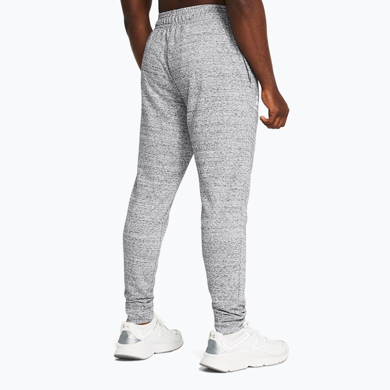 Pantaloni Under Armour Rival Terry Jogger mod grigio chiaro/onyx bianco da uomo 3