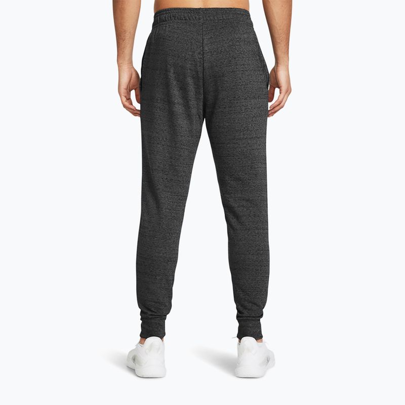 Pantaloni da uomo Under Armour Rival Terry Jogger castlerock light heather/onyx white 3