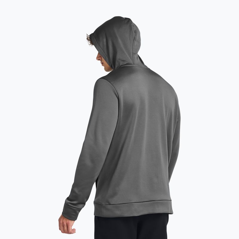 Felpa uomo Under Armour Armour Fleece Hoodie castlerock/black 2