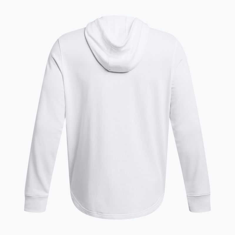 Under Armour Rival Terry Graphic Hood Uomo bianco/nero 4