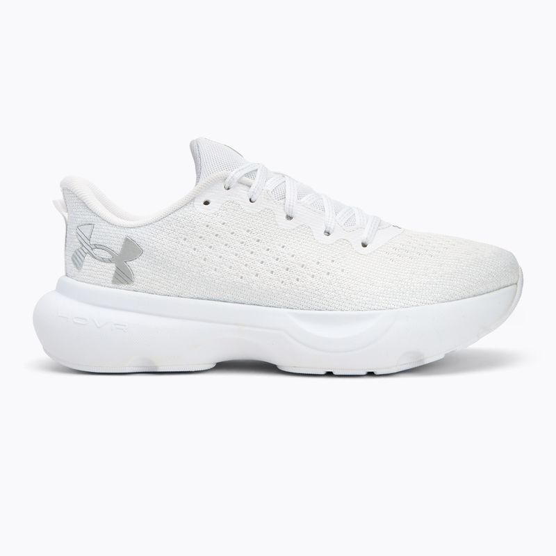 Scarpe da corsa Under Armour Infinite bianco/bianco/argento metallico da donna 2