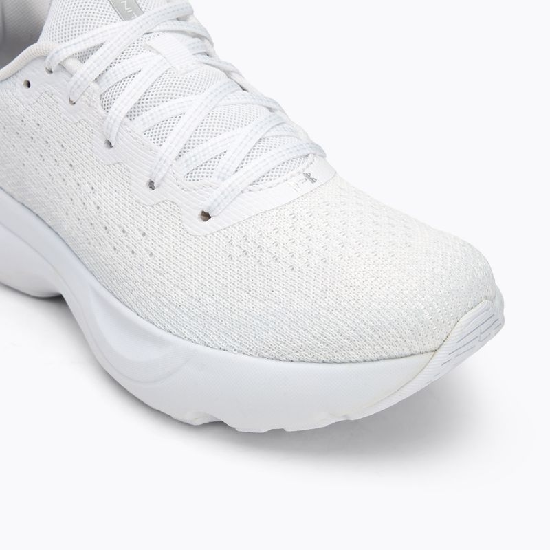 Scarpe da corsa Under Armour Infinite bianco/bianco/argento metallico da donna 7