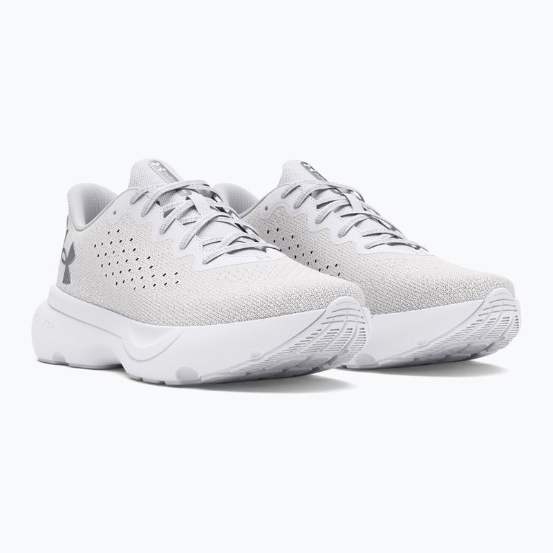 Scarpe da corsa Under Armour Infinite bianco/bianco/argento metallico da donna 8