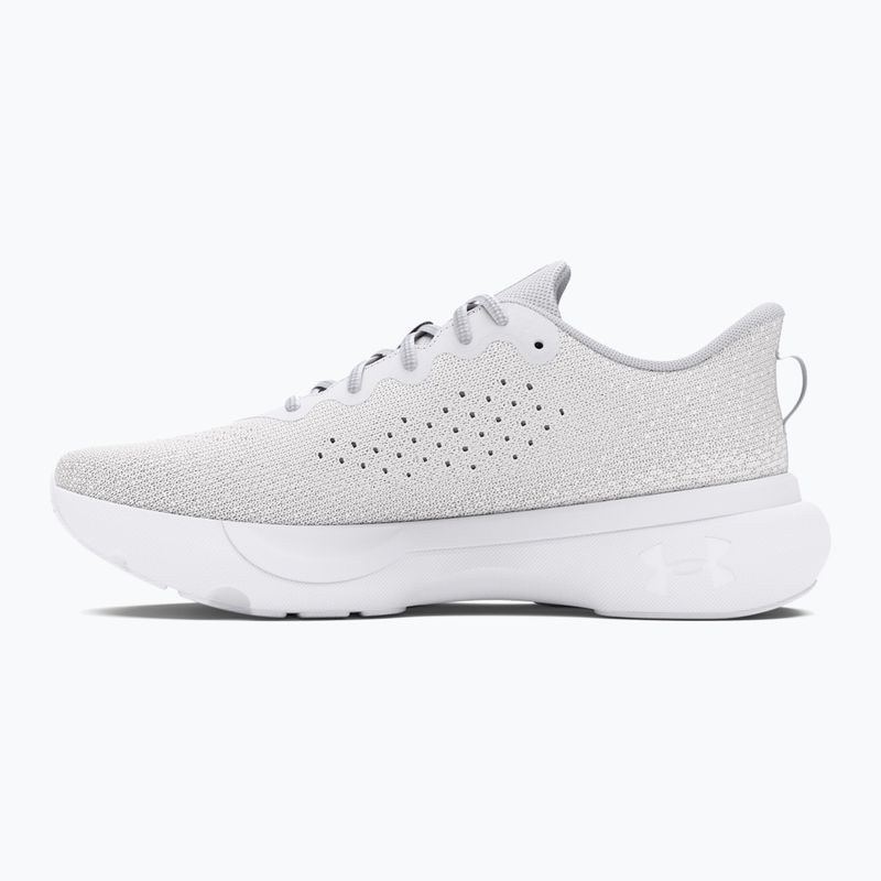 Scarpe da corsa Under Armour Infinite bianco/bianco/argento metallico da donna 10