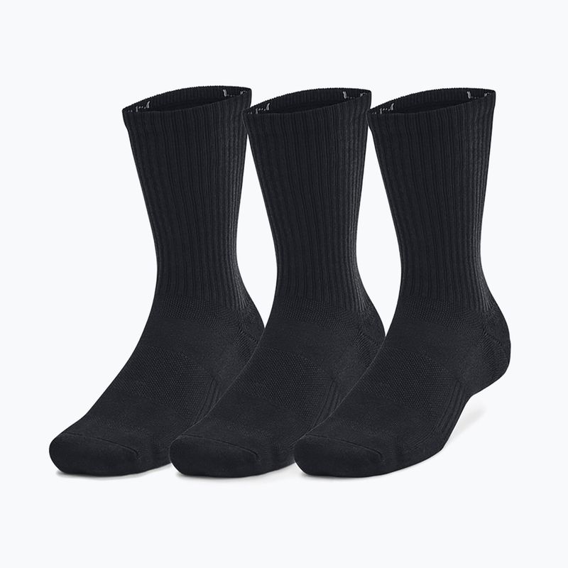 Calzini Under Armour Training Cotton Crew 3 paia black/black/white