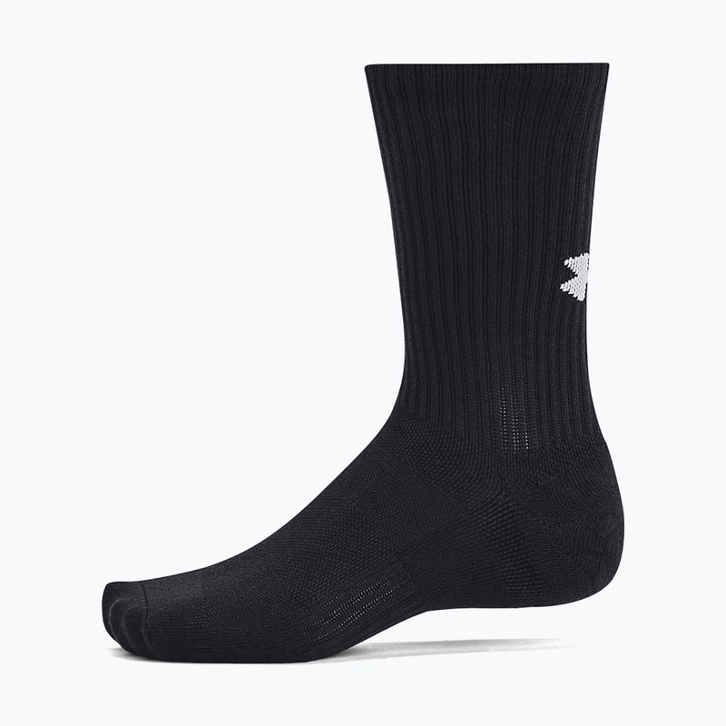 Calzini Under Armour Training Cotton Crew 3 paia black/black/white 3