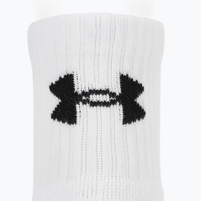 Calzini Under Armour Training Cotton Quarter 3 paia white/white/black 3