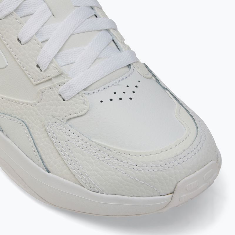 Under Armour Edge Leather scarpe da ginnastica bianche/bianche/grigie da uomo 7