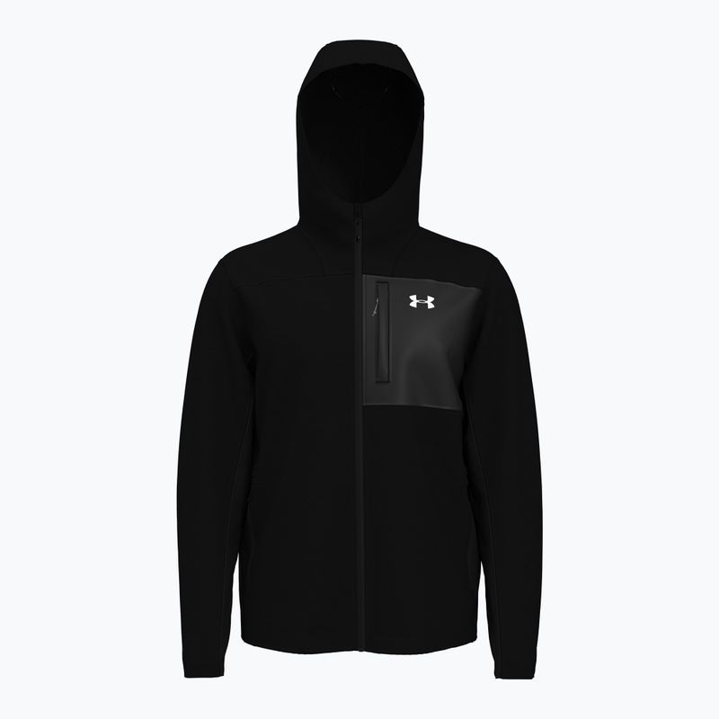 Giacca da allenamento Under Armour Shield con cappuccio nero/bianco da uomo