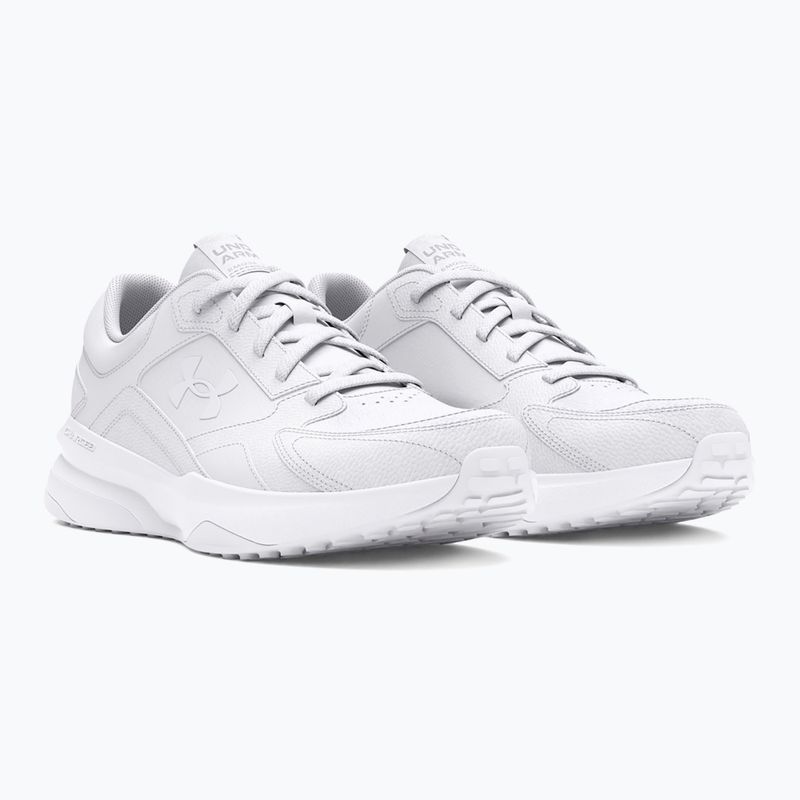 Under Armour Edge Leather bianco/bianco/bianco scarpe da ginnastica da donna 3