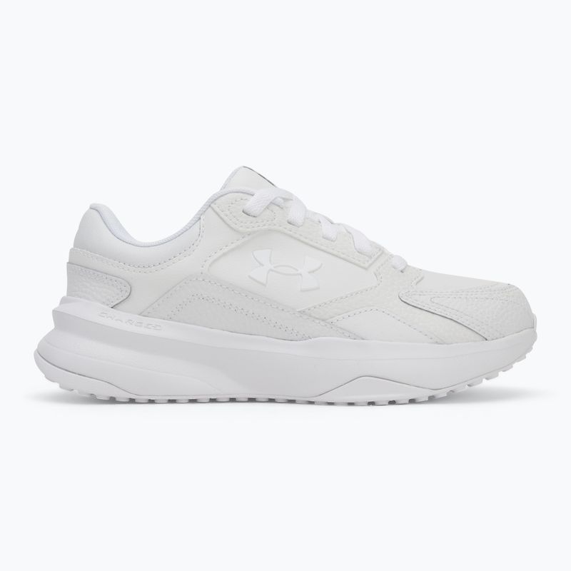 Under Armour Edge Leather bianco/bianco/bianco scarpe da ginnastica da donna 2