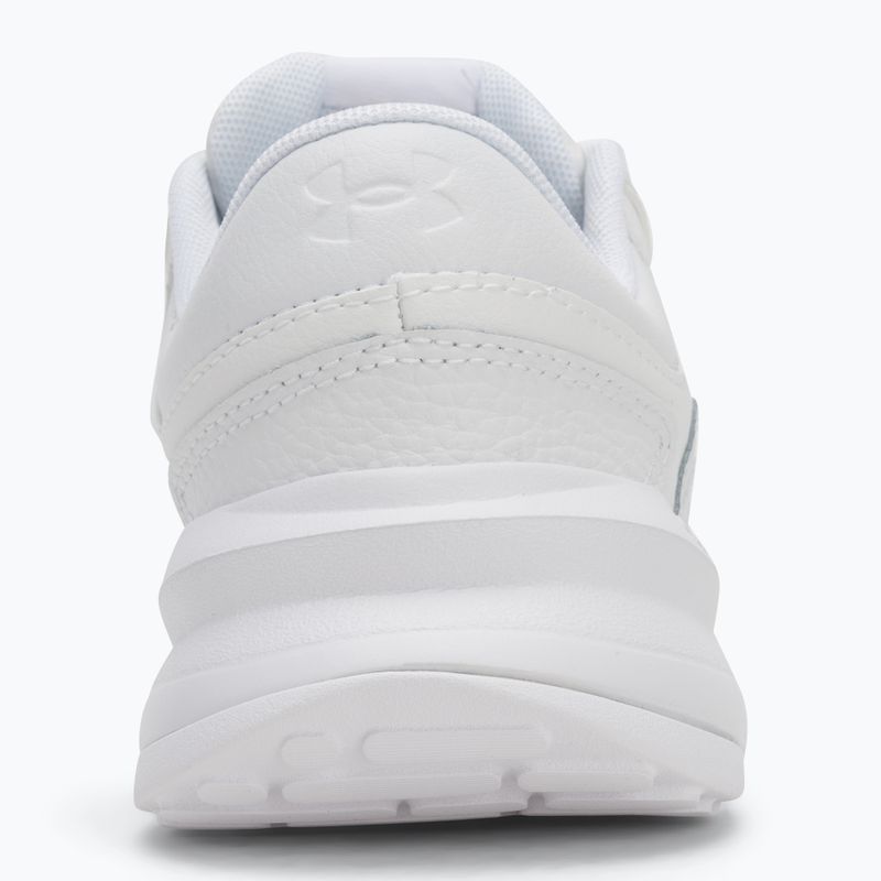Under Armour Edge Leather bianco/bianco/bianco scarpe da ginnastica da donna 6
