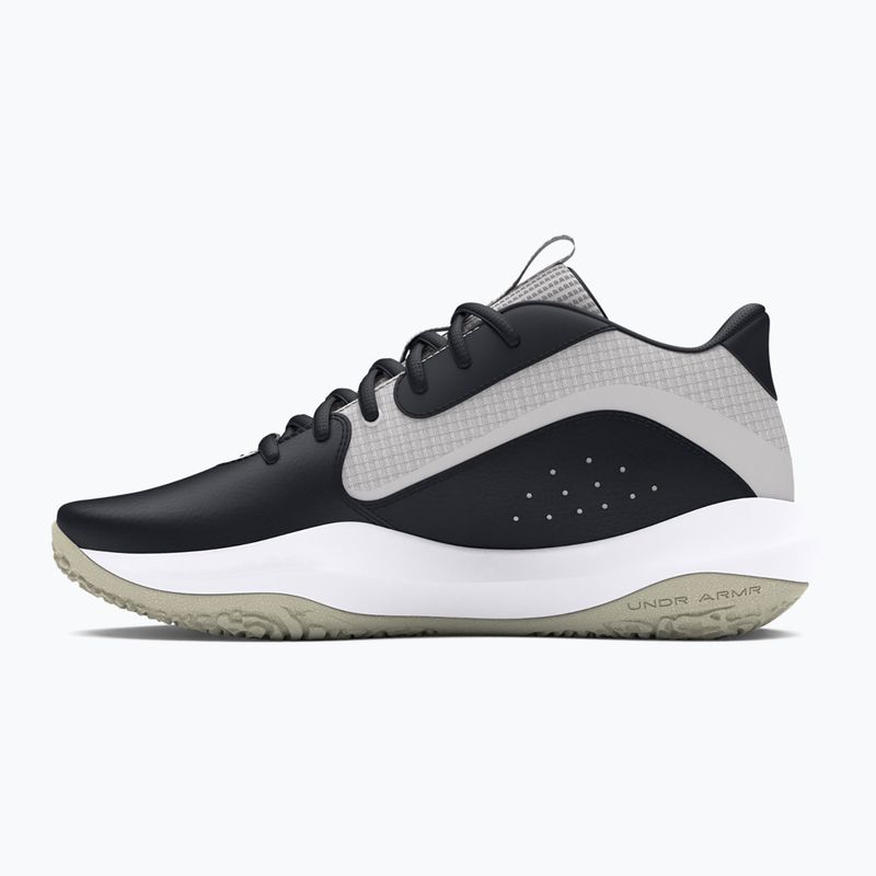 Under Armour Lockdown 7 scarpe da basket nero/argento/grigio scuro 3