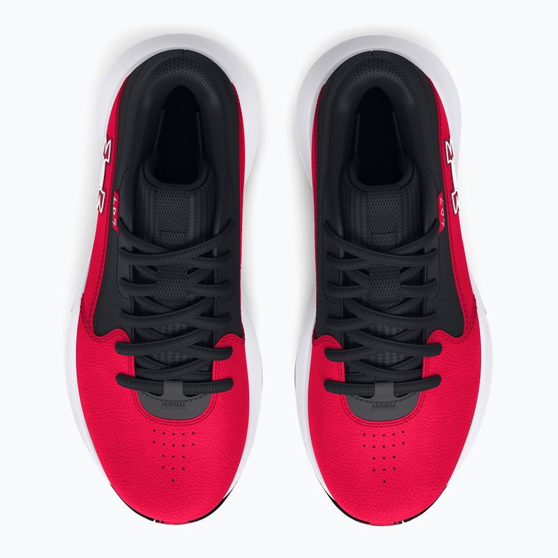 Under Armour GS Lockdown 7 rosso/nero/bianco scarpe da basket per bambini 11