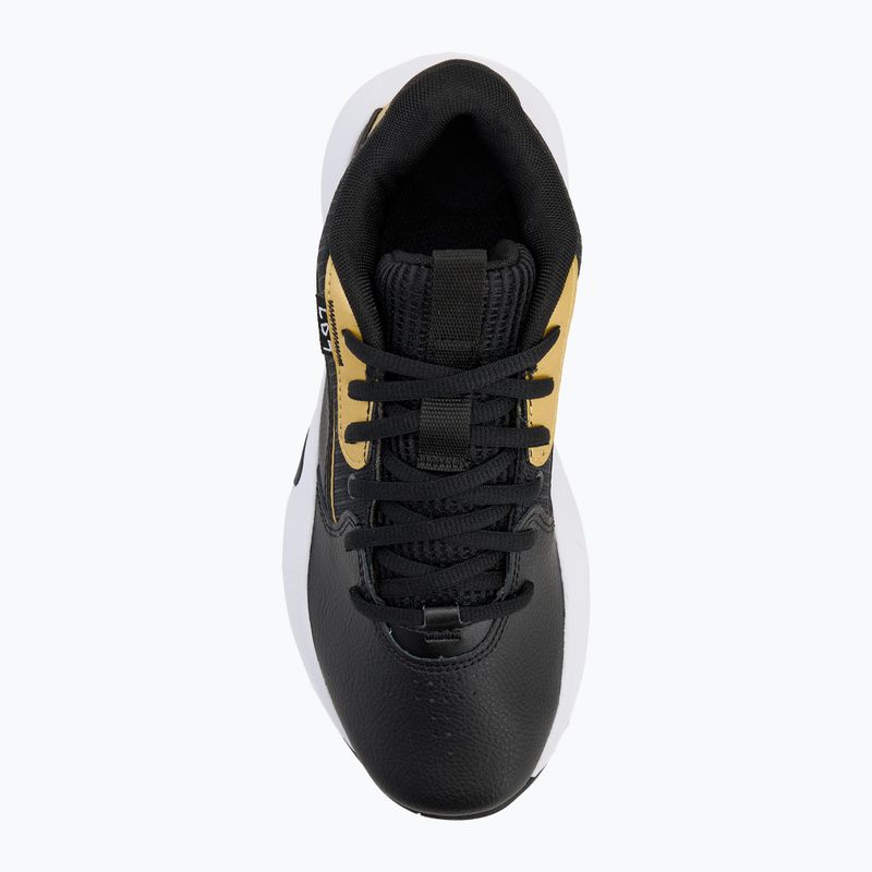 Under Armour GS Lockdown 7 scarpe da basket per bambini nero/nero/oro metallizzato 5