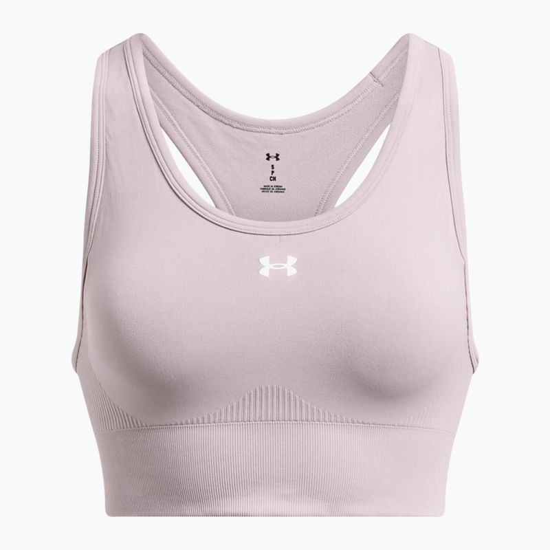 Reggiseno da allenamento Under Armour Vanish Seamless Mid Branded tetra grigio/bianco 4