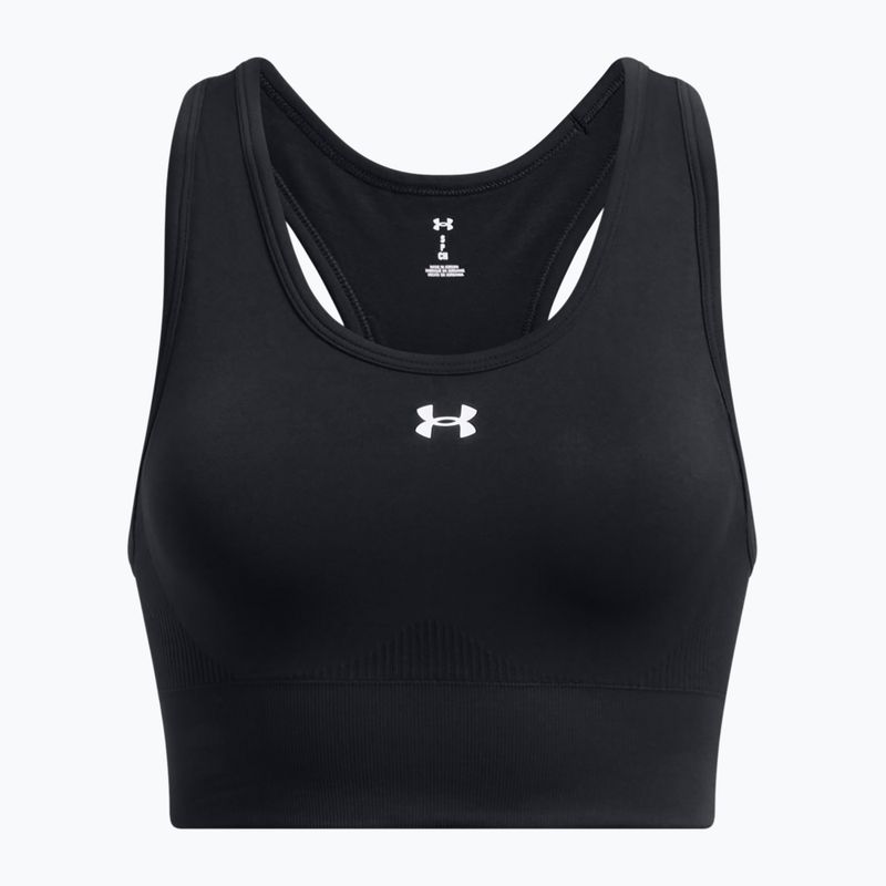 Reggiseno da allenamento Under Armour Vanish Seamless Mid Branded nero/bianco 3