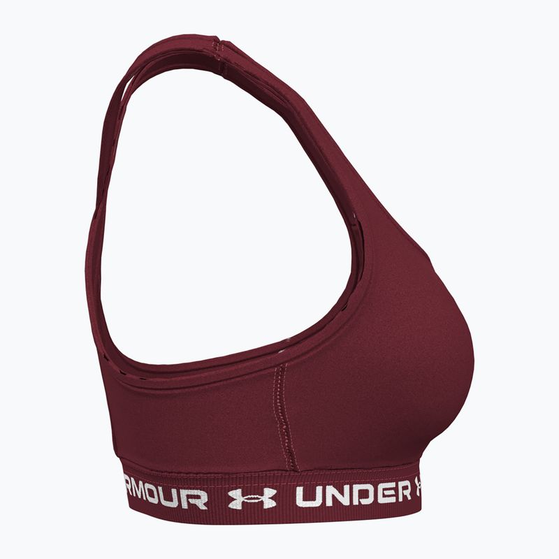 Reggiseno da allenamento Under Armour Crossback Mid cardinal/cardinal 3