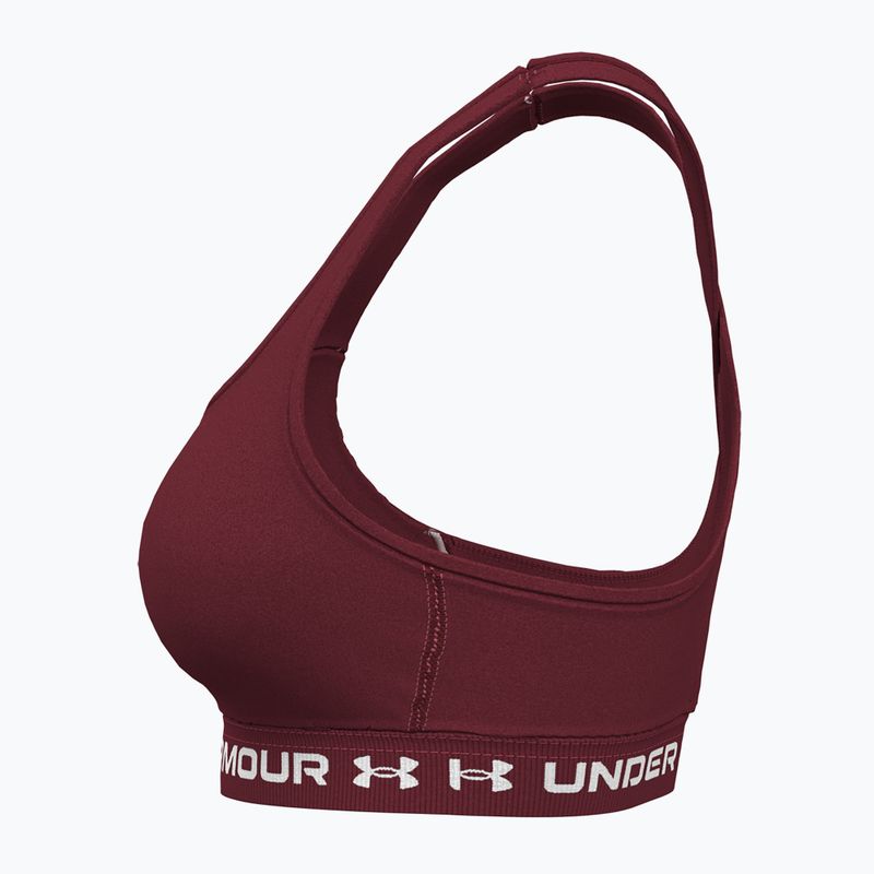 Reggiseno da allenamento Under Armour Crossback Mid cardinal/cardinal 4