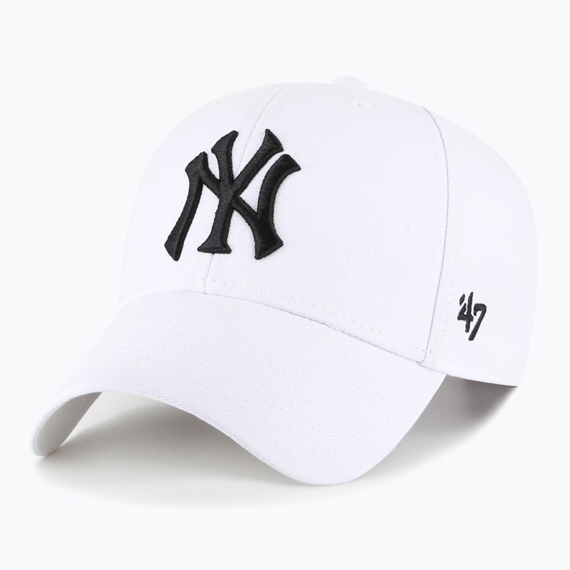 47 Brand MLB New York Yankees MVP SNAPBACK berretto da baseball bianco 5