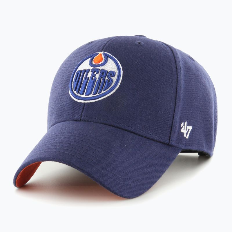47 Brand NHL Edmonton Oilers Ballpark Snap MVP berretto da baseball light navy