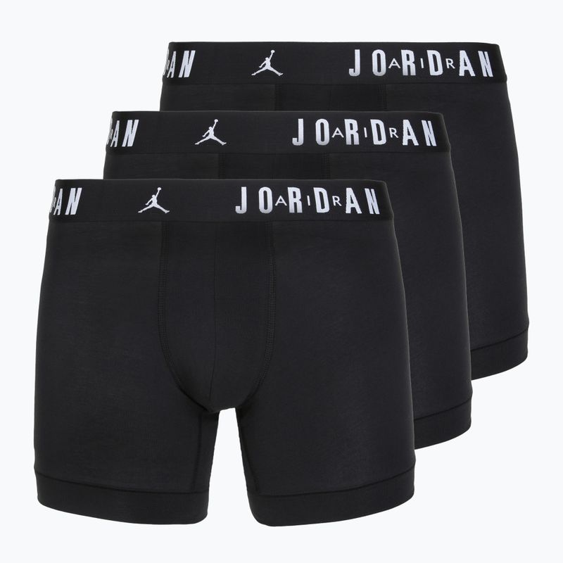 Boxer da uomo Jordan JHM Flight Cotton Core 3 paia nero