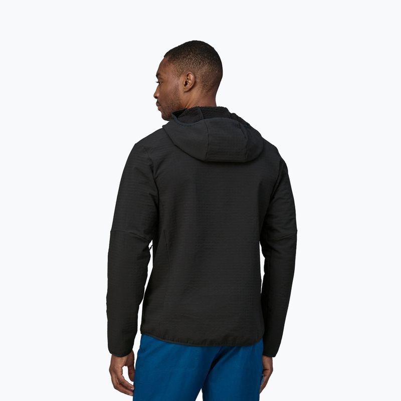 Giacca softshell da uomo Patagonia R2 TechFace Hoody nero 3