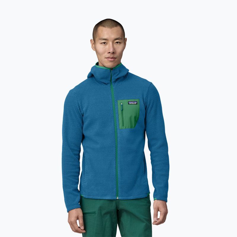 Felpa da trekking da uomo Patagonia R1 Air Full-Zip vessel blu