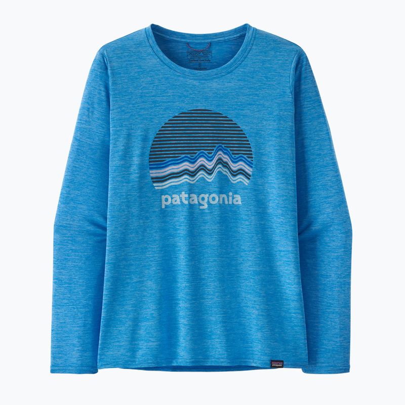 Camicia Patagonia Cap Cool Daily Graphic donna ridge rise moonlight/vessel blue x-dye a maniche lunghe 3