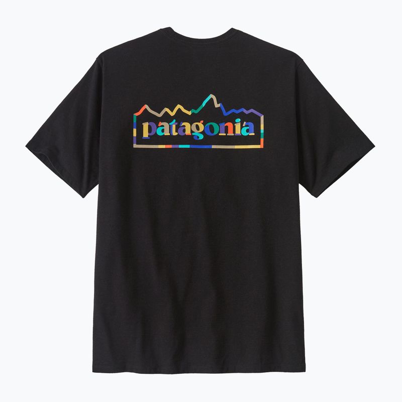 Maglietta Patagonia da uomo Unity Fitz Responsibili ink nero 4
