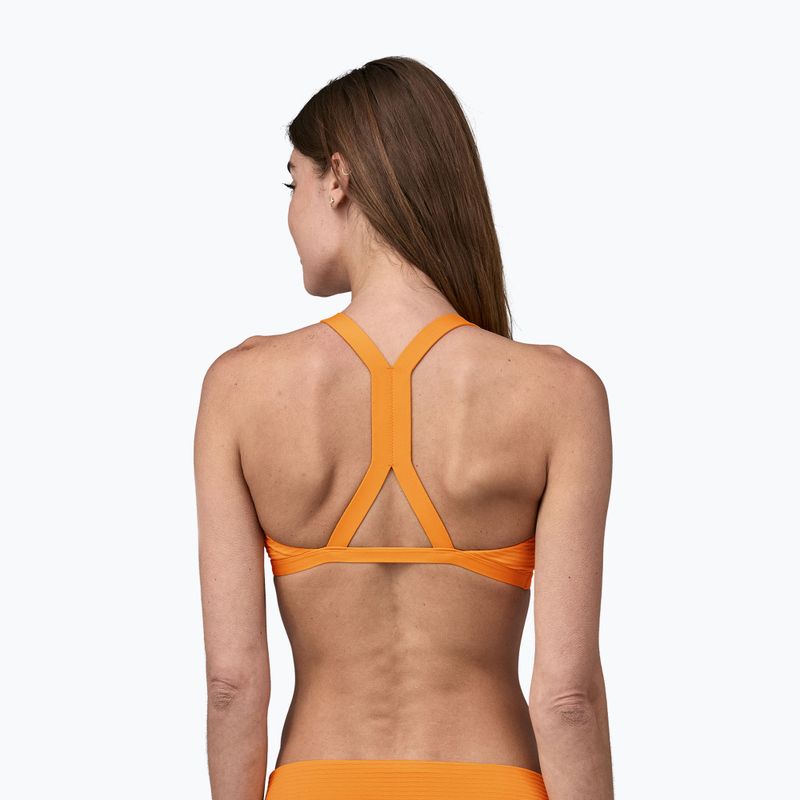 Patagonia Bottom Turn Costume da bagno Top ripple / arancio kishu 3